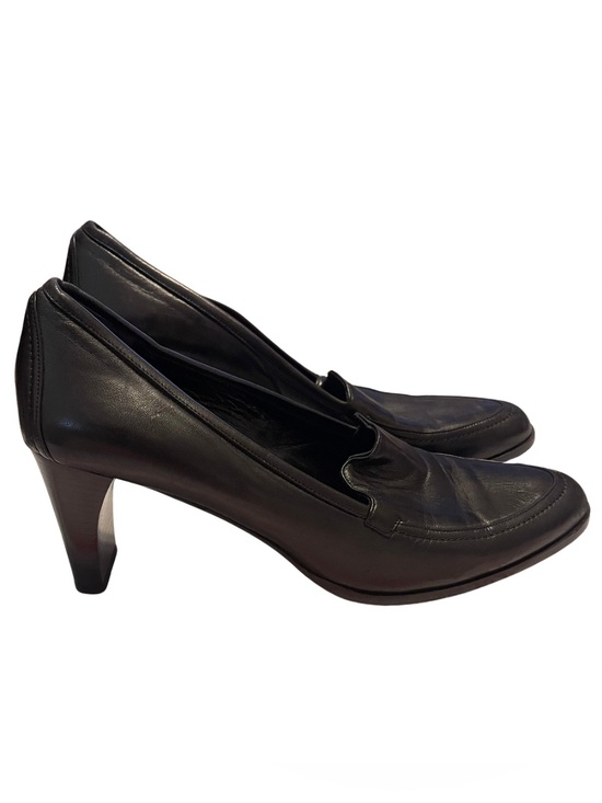 Cole Haan Shoes - Cole Haan Women’s Black Leather Block Heel Loafer Pumps